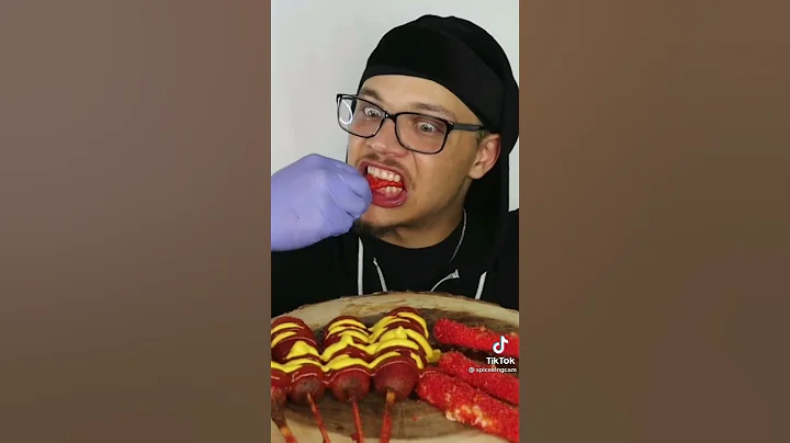 Spice King eats Spicy corndog #shorts