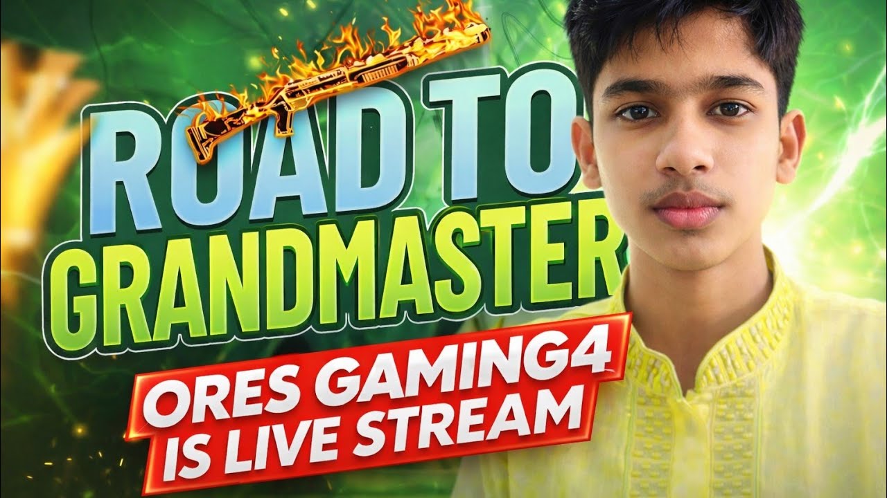 Free fire live stream ORES GAMING4 IS LIVE STREAM Heroic rank puse grandmaster Rejon top 1