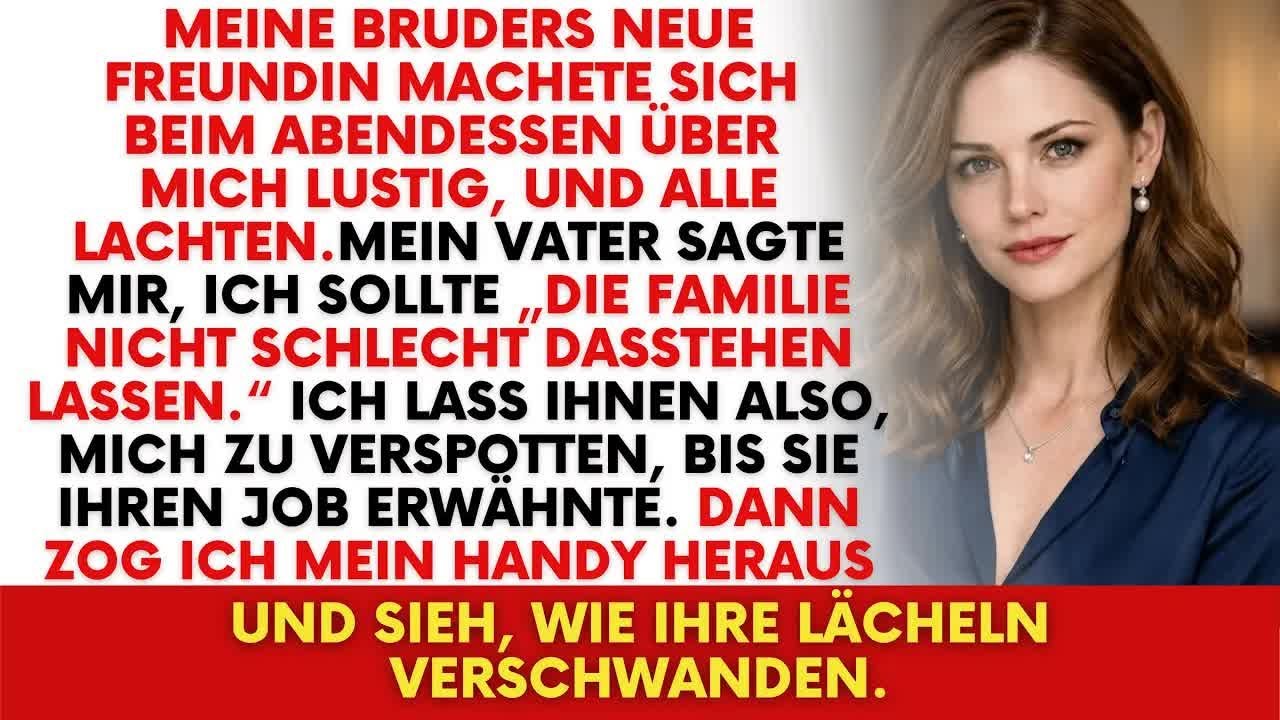 Mein Bruder sah schweigend zu, wie seine neue Freundin mich bloßstellte – bis ich zurückschlug