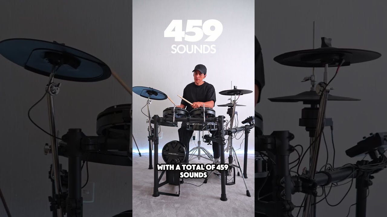 Medeli MZ538, an e-drum set with an acoustic feel! 🥁 #Medeli #MZ438 #drums #drummer #drumming