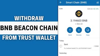 How to Withdraw BNB Beacon Chain from Trust Wallet (Easy)