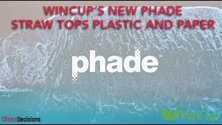 Wincups New Phade Straw Tops Plastic And Paper