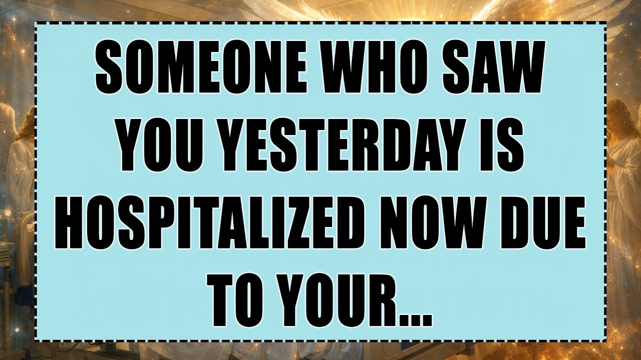 SOMEONE WHO SAW YOU YESTERDAY IS HOSPITALIZED NOW DUE TO YOUR.... - YouTube