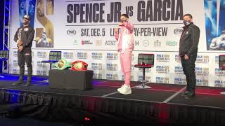 WOW ERROL SPENCE VS DANNY GARCIA FACEOFF AND INTERVIEWS EsNews Boxing