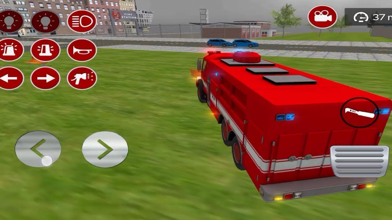 Real Fire Truck Driving Simulator : FireFighting -Android gameplay ...