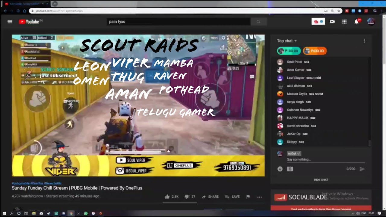 Scout Raids Viper, Thug, Aman, Mamba, Raven, Pothead & many more