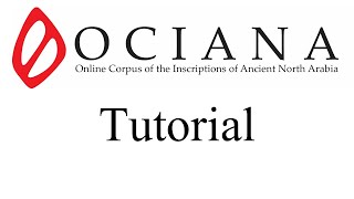 OCIANA 2.0 Tutorial