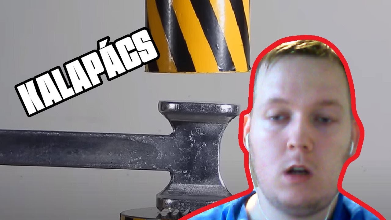 EZ EGY ERŐS KALAPÁCS! 🔨 (Crazy Hydraulic Press) / REAKCIÓ YouTube