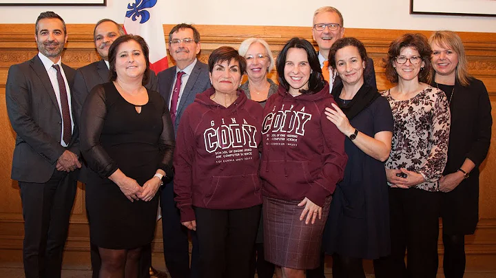 Another milestone: Gina Cody signs Livre d'Or at Montreal's City Hall