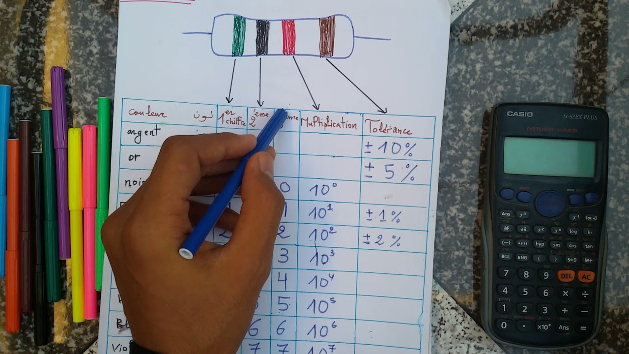 partie_8: le  code de couleur des résistances/courant continu(شرح بالدارجةdarija)
