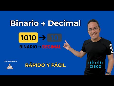 Convierte Binario a Decimal RÁPIDO 🚀 | Tutorial CCNA 200‑301 Paso a Paso