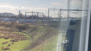 Passing Carstairs Junction on Class 397 Trans Pennine Express (16:12 Edinburgh Waverley-Preston)