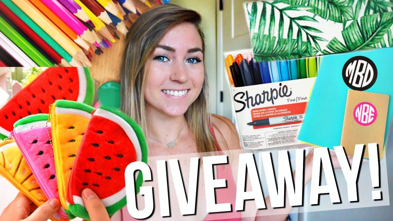 BACK TO SCHOOL SUPPLIES HAUL + GIVEAWAY 2017!!