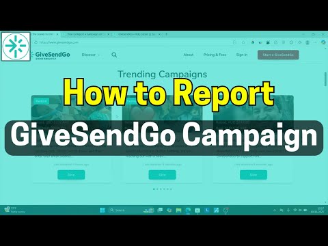 How To Report A GiveSendGo Campaign Step By Step 