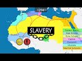 Slavery  summary on a map