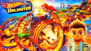 Impossible Dino Loop Challenge 😳 Hot Wheels Unlimited screenshot 5