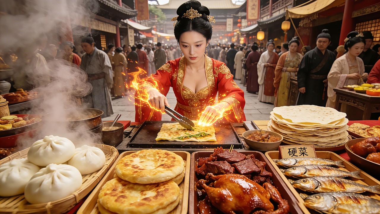 아가씨에서 요리사로? 대반전 시작! 😲 그녀가 손으로 불꽃을 일으켜 요리 세계를 초토화! 구이와 생선이 모두 끓어올라 🔥#단편드라마