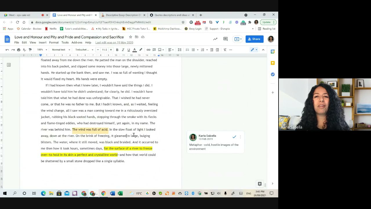 Nam Le "Love and Honour and Pity and Pride and Compassion and Sacrifice" for Module C