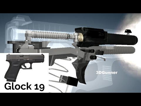3D Animation: How the Legendary Glock 19 Pistol Works