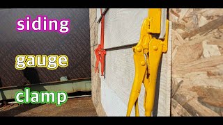 How to Make Cement Siding Gauge Clamps