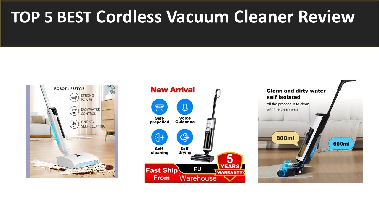 TOP 5 BEST Cordless Vacuum Cleaner Review 2025 - YouTube