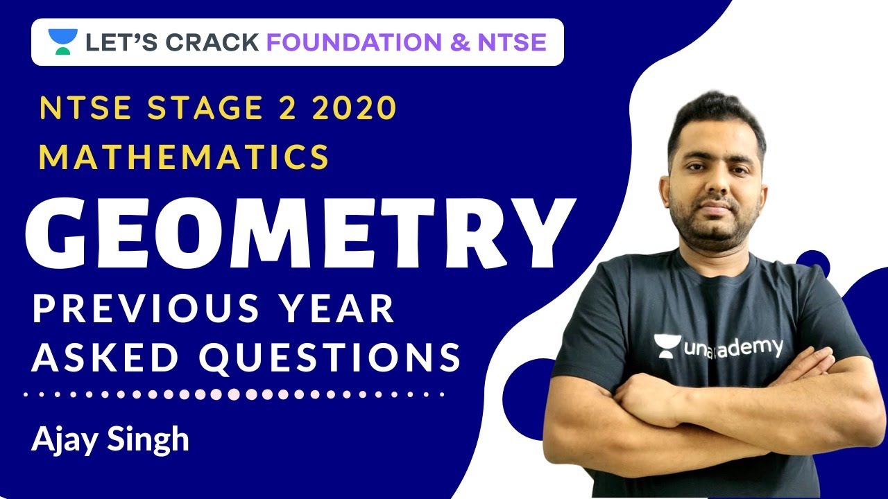 PYQs | Previous Year Asked Questions | Geometry | NTSE Stage 2 | Mathematics | NTSE 2020