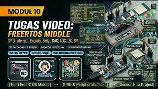 MODUL 10 - FreeRTOS Middle &amp; Project RTOS Sensor Hub [STM32 &amp; ESP32]