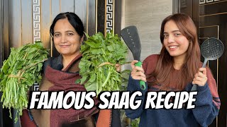 Mama ki Famous Saag Recipe |Cooking karty huwe ungli cutt gaye