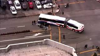 SkyFOX over fatal SamTrans accident involving pedestrian in Redwood City