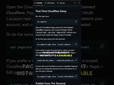 Aperçu de Pagecast: a CLI that publishes your agent's HTML output straight to a live Cloudflare Pages URL