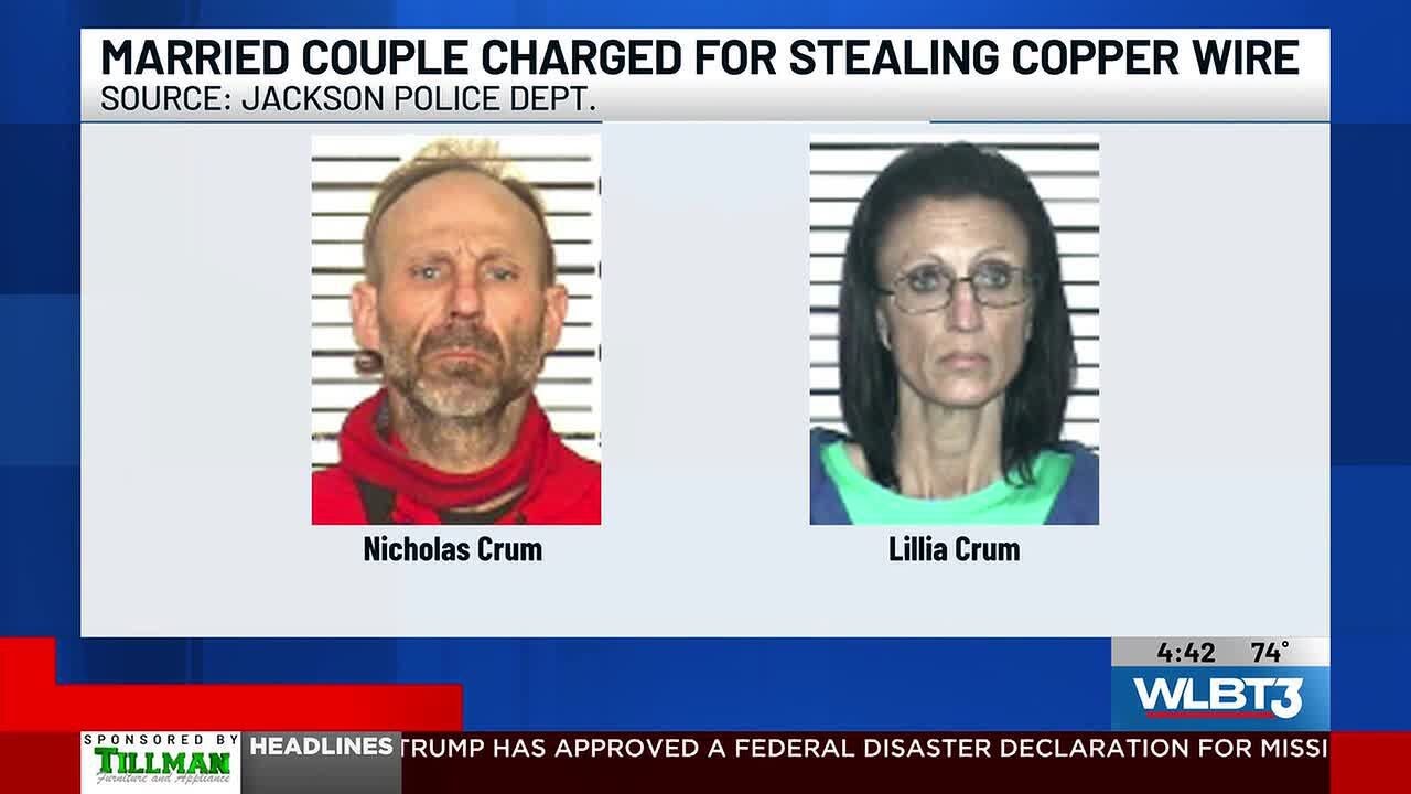 Married couple arrested for allegedly stealing AT&T copper wiring in ...