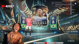 iSHOWSPEED PACKS TEAM OF THE SEASON VINICIUS JR😲