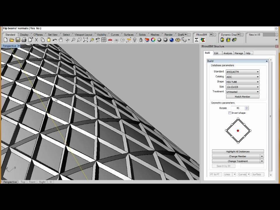 sketchup to 3d model revit on RhinoBIM YouTube Structure sweep Diagrid profile sketchup to 3d model revit on RhinoBIM YouTube Structure sweep Diagrid profile