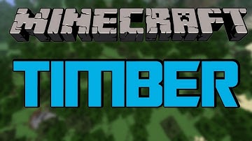 Minecraft | Timber Vanilla Mod | One Command Block!
