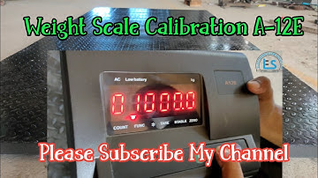 Weight Scale Calibration A-12E 1000-3000kg 3ton. #A12E #electronicslabsolution