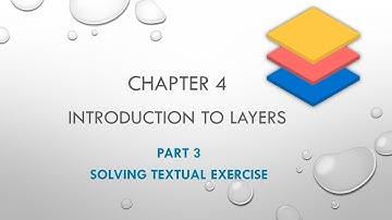Std 11 Computer Chapter 4 Introduction to Layers (Part 3 Solving Textual Exercise)