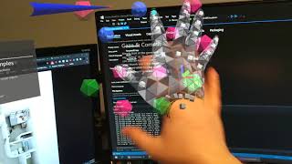 HoloLens 2 Eye-tracking Demo 1 (with about 1 inch reprojection error)
