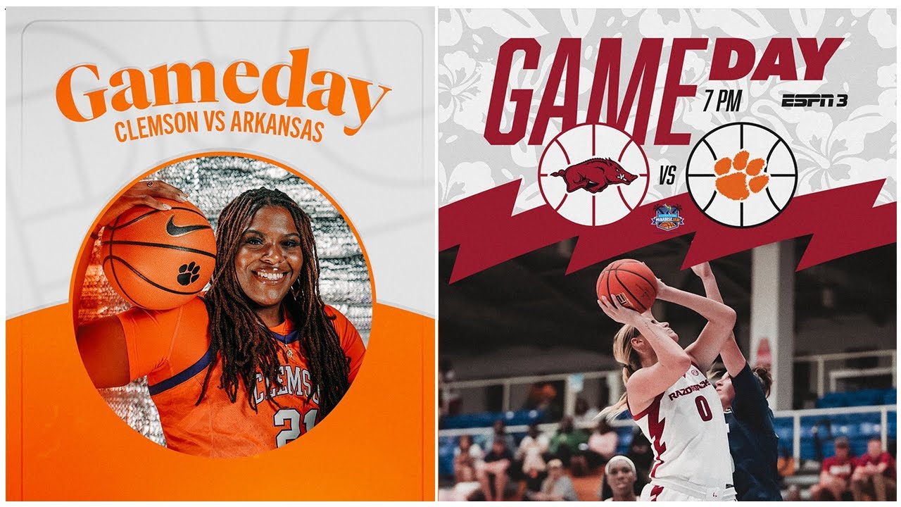 Arkansas vs Clemson 2022 Paradise Jam 11.25.22 YouTube