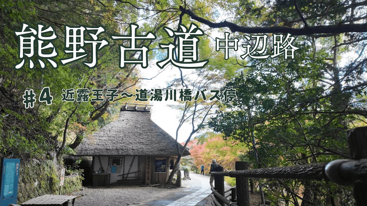 【ひとりで歩く熊野古道】中辺路　#4  近露王子から道湯川橋バス停まで…秋・とがの木茶屋のある風景が美しすぎた