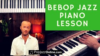 How To Play Bebop Jazz Piano Lesson Jazz Licks Donna Lee