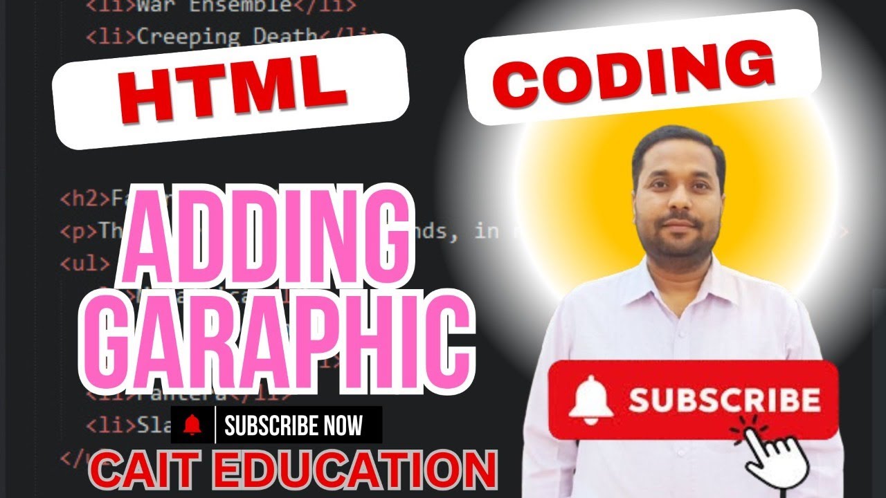 How to Use a Adding Graphics to HTML Document - YouTube