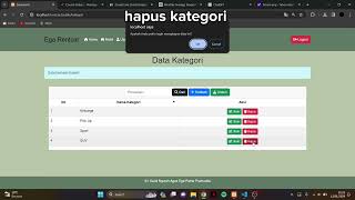 UJIAN AKHIR SEMESTER PEMROGRAMAN WEB FRAMEWORK - MEMBUAT PROJECT LARAVEL