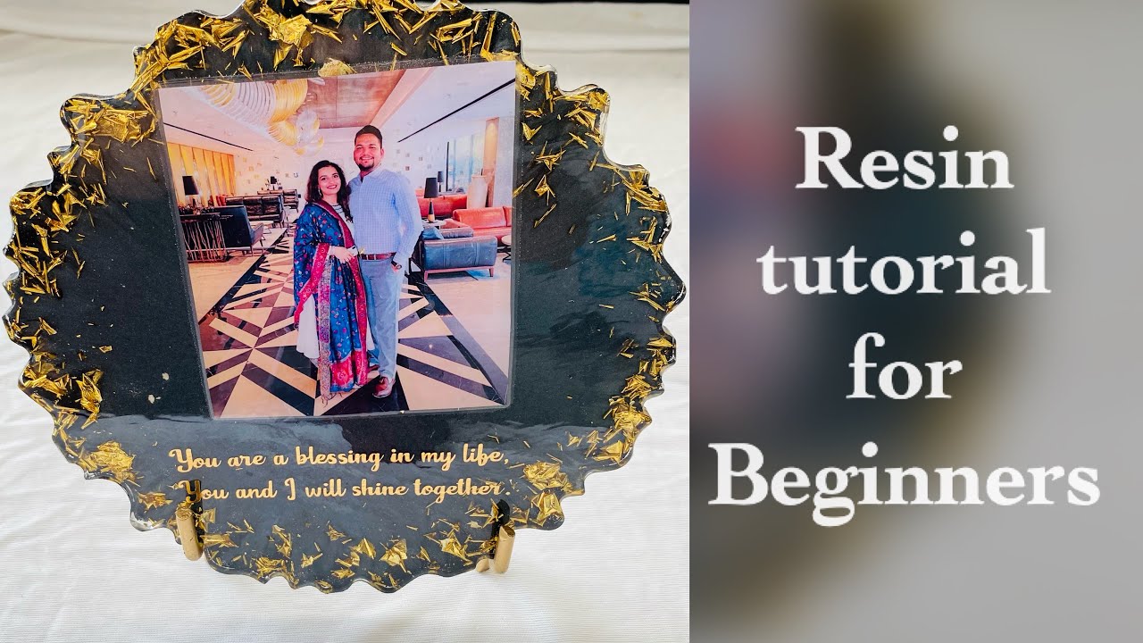 Easy Resin Frame tutorial for beginners! Step by step free resin class 
