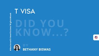 T Visa Explained: Protection for Victims of Human Trafficking #immigration