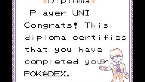 GB Operator Completing The Pokedex On Pokemon Red