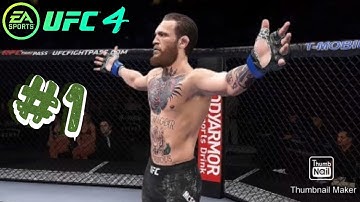 UFC 4 Career Mode Walkthrough Gameplay Part 1 -  Knockout