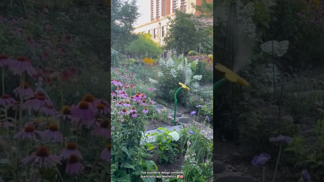 Automatic Flower Shaped Watering System for Efficient and Decorative Plant Care