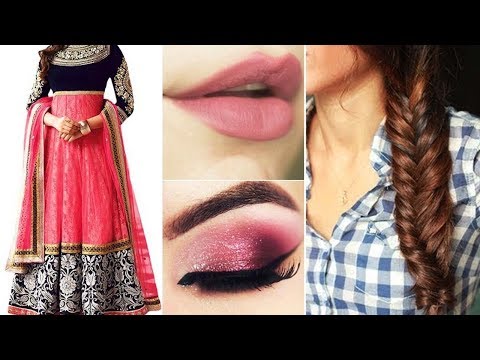 Top 20 Simple Hairstyles for Gowns and Frocks | Styles At Life