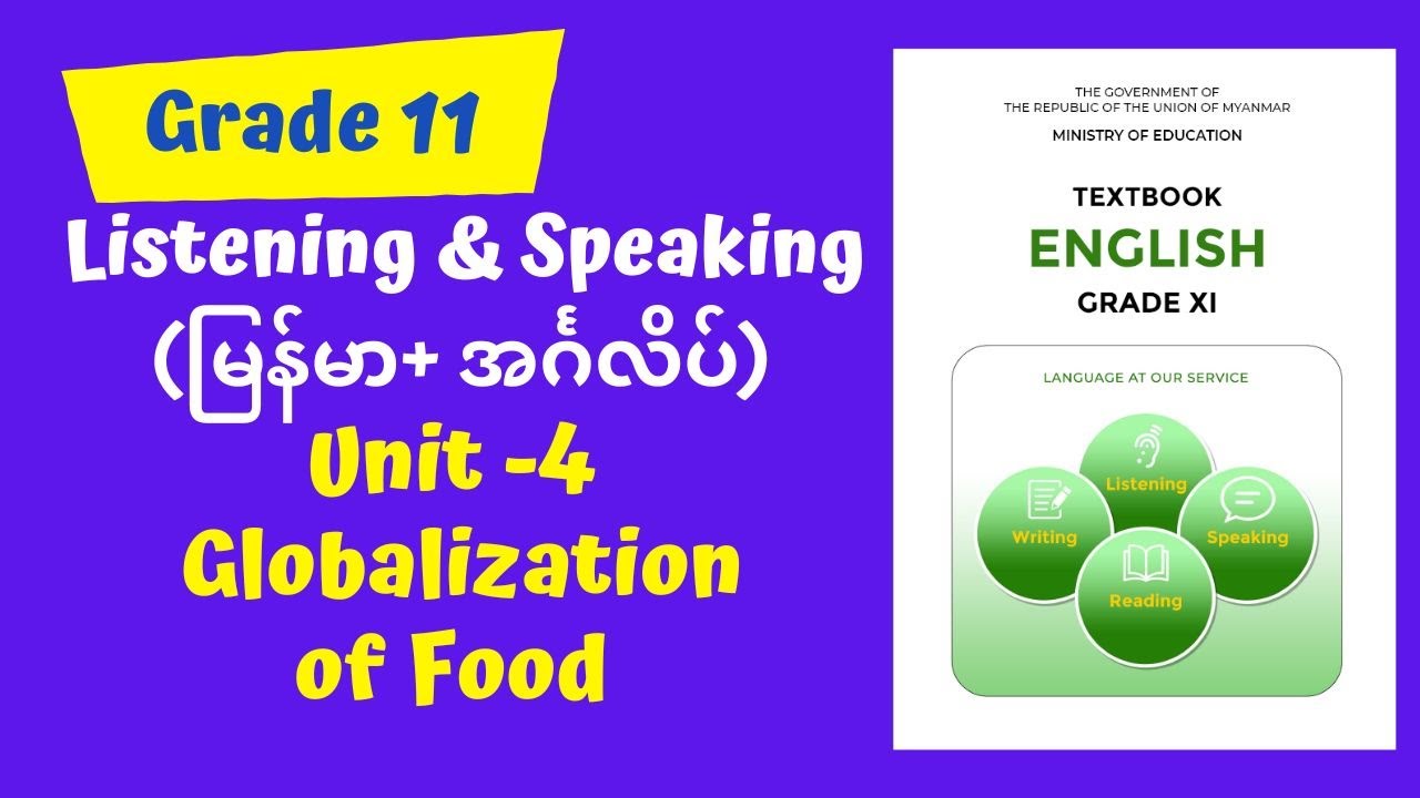 Grade 11 , Unit 4- Globalization of Food (Listening and Speaking) - YouTube