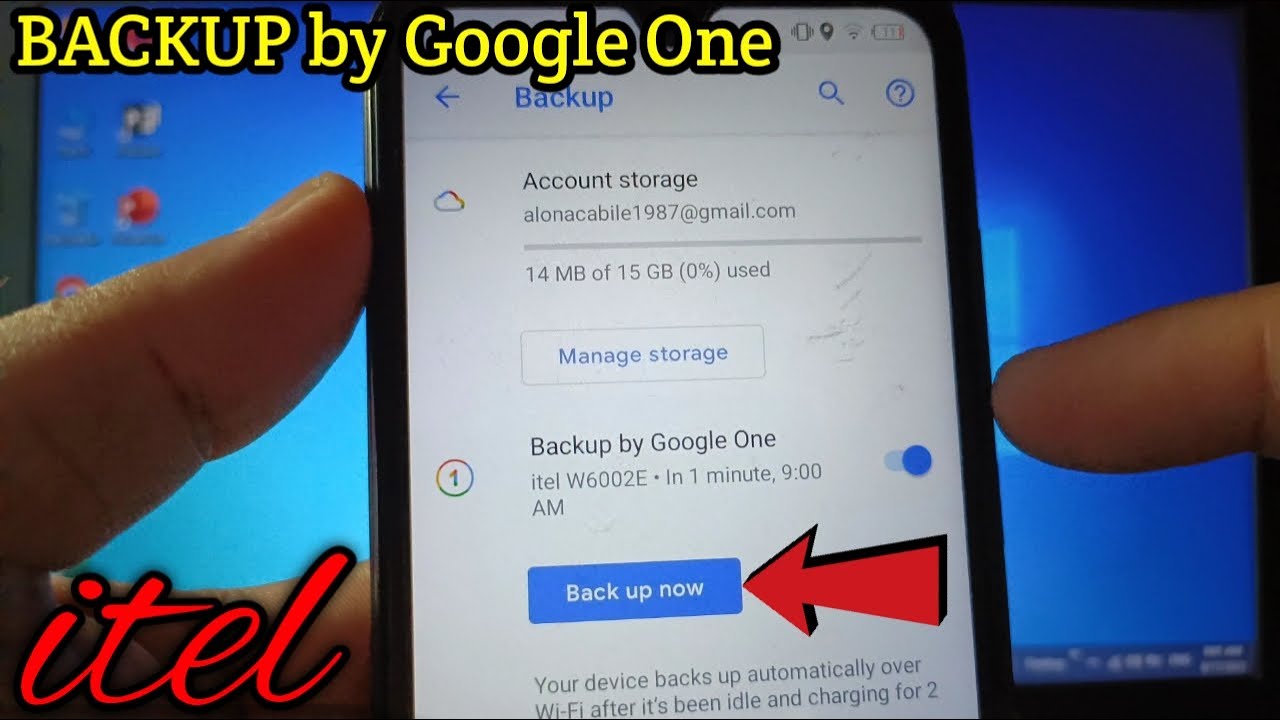 How to backup your device with google one on itel S15